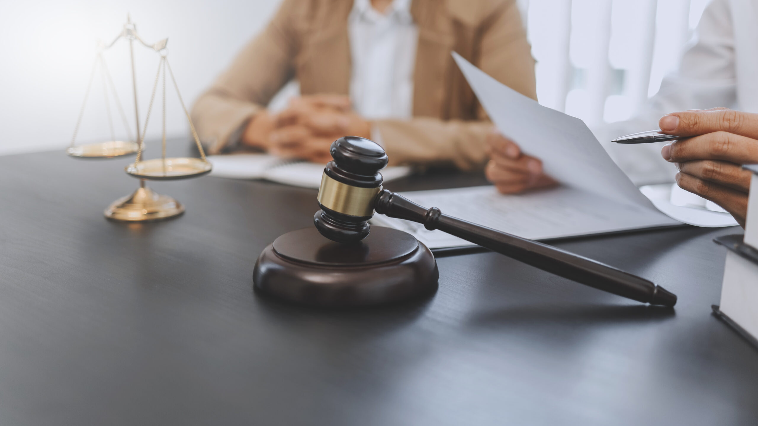 Lawyer and client negotiation in legal judgement consulting.