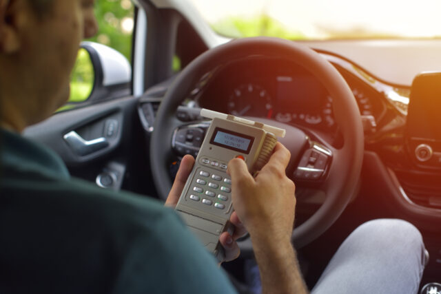 ignition interlock device in car